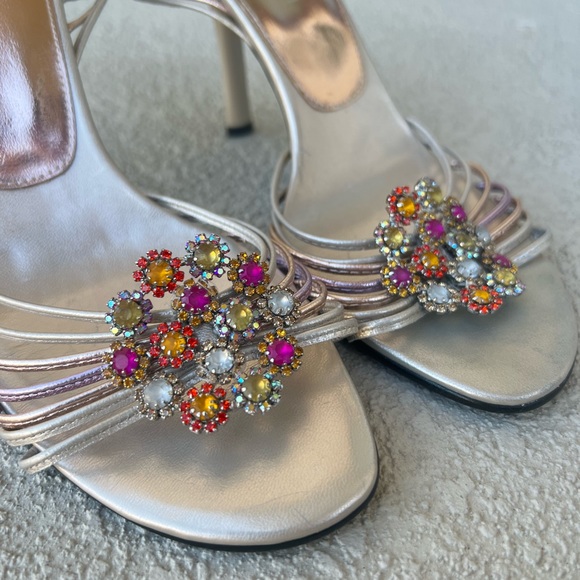 Enzo Angiolini ankle strap bejeweled sandals size 7 - Picture 11 of 12